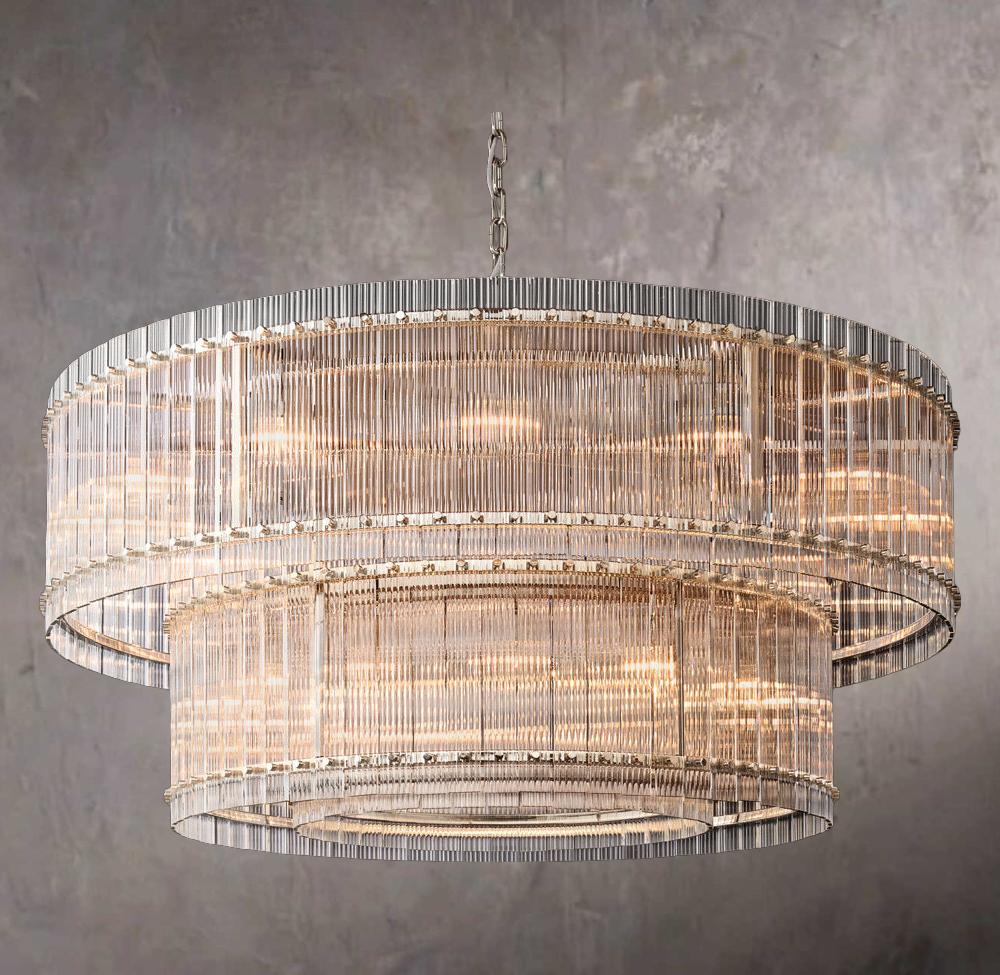 San Marcos Dual-Level Round Chandelier 60"