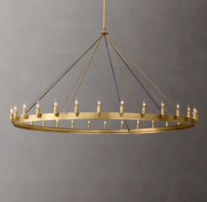 Camino Vintage Candelabra Round Chandelier 63"