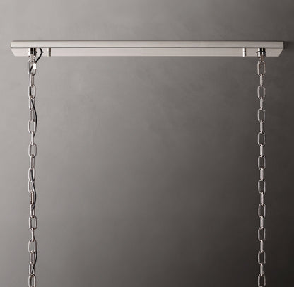 Harlow Calcite Rectangular Chandelier 74"