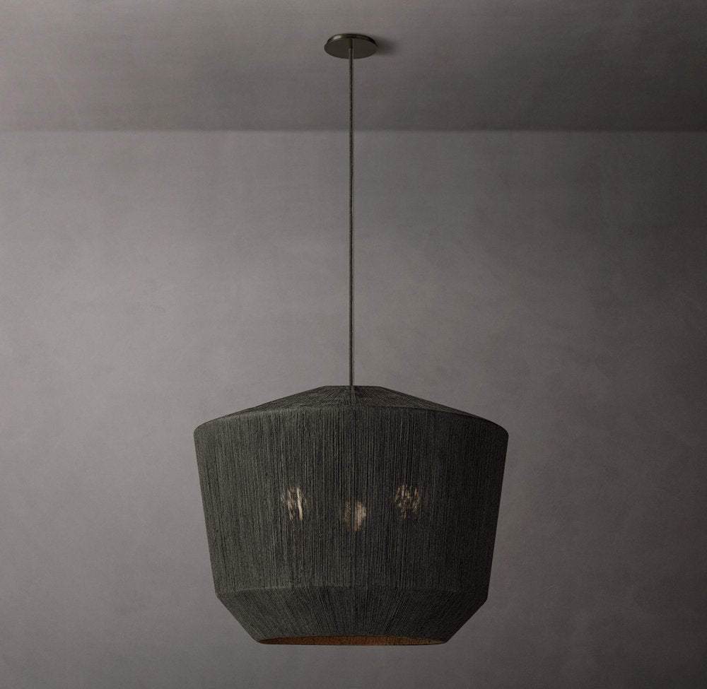 Ceva Woven Wicker Pendant Light Chandelier