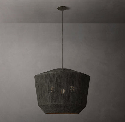 Ceva Woven Wicker Pendant Light Chandelier