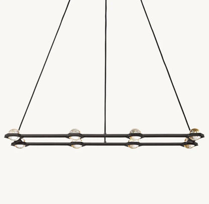 └clatant Rectangular Chandelier 54"