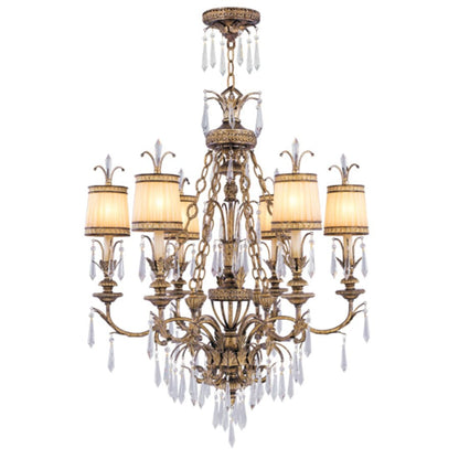 Livex Lighting La Bella 6 Light 1 Tier Chandelier with Crystal Accents