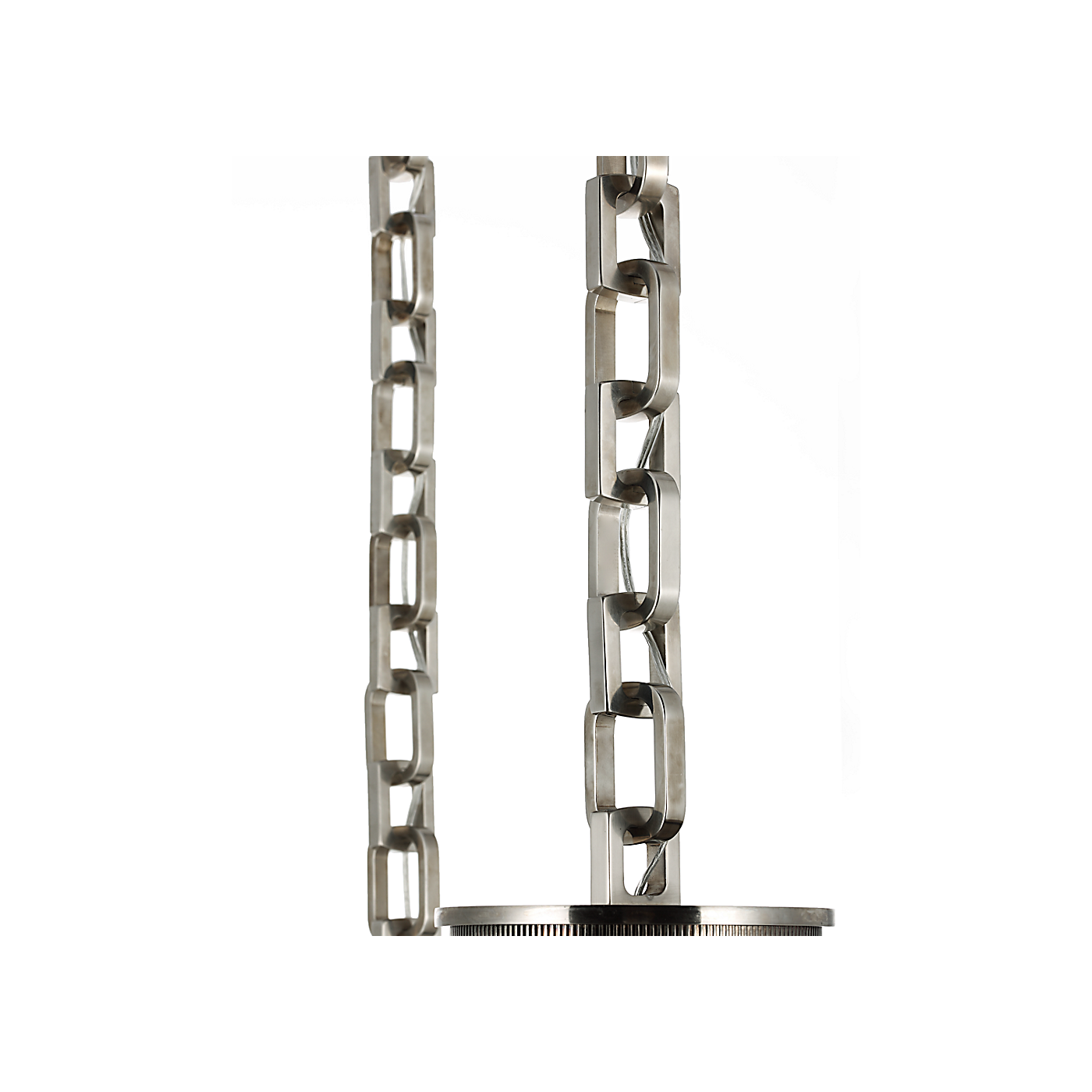 Bellamy 2 Light Statement Chain 16" Globe Chandelier