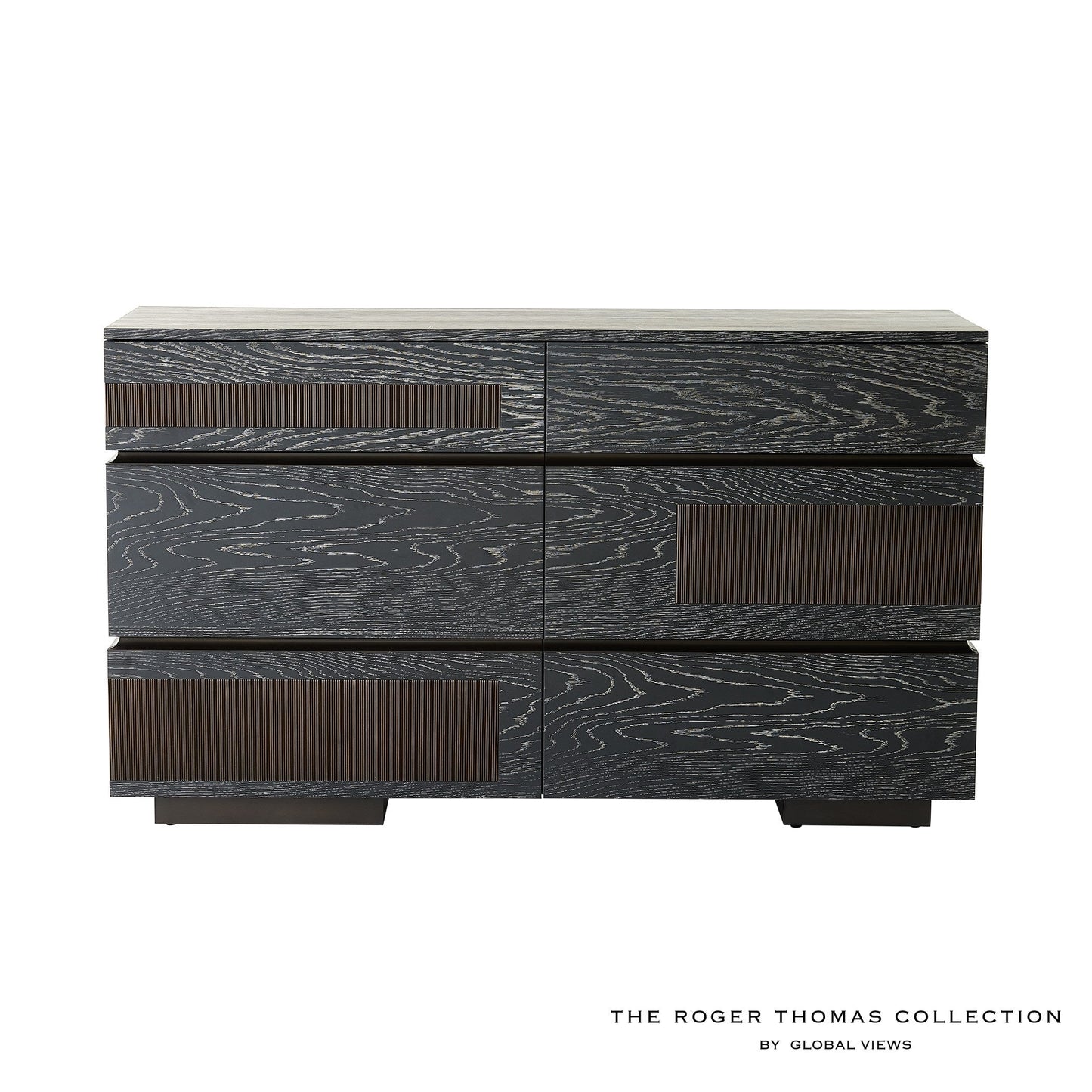 Global Views Black Cerused Oak Brazil Dresser