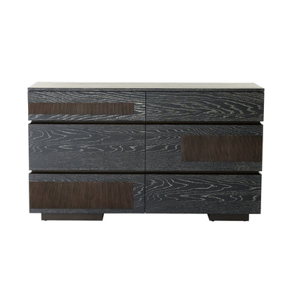 Global Views Black Cerused Oak Brazil Dresser