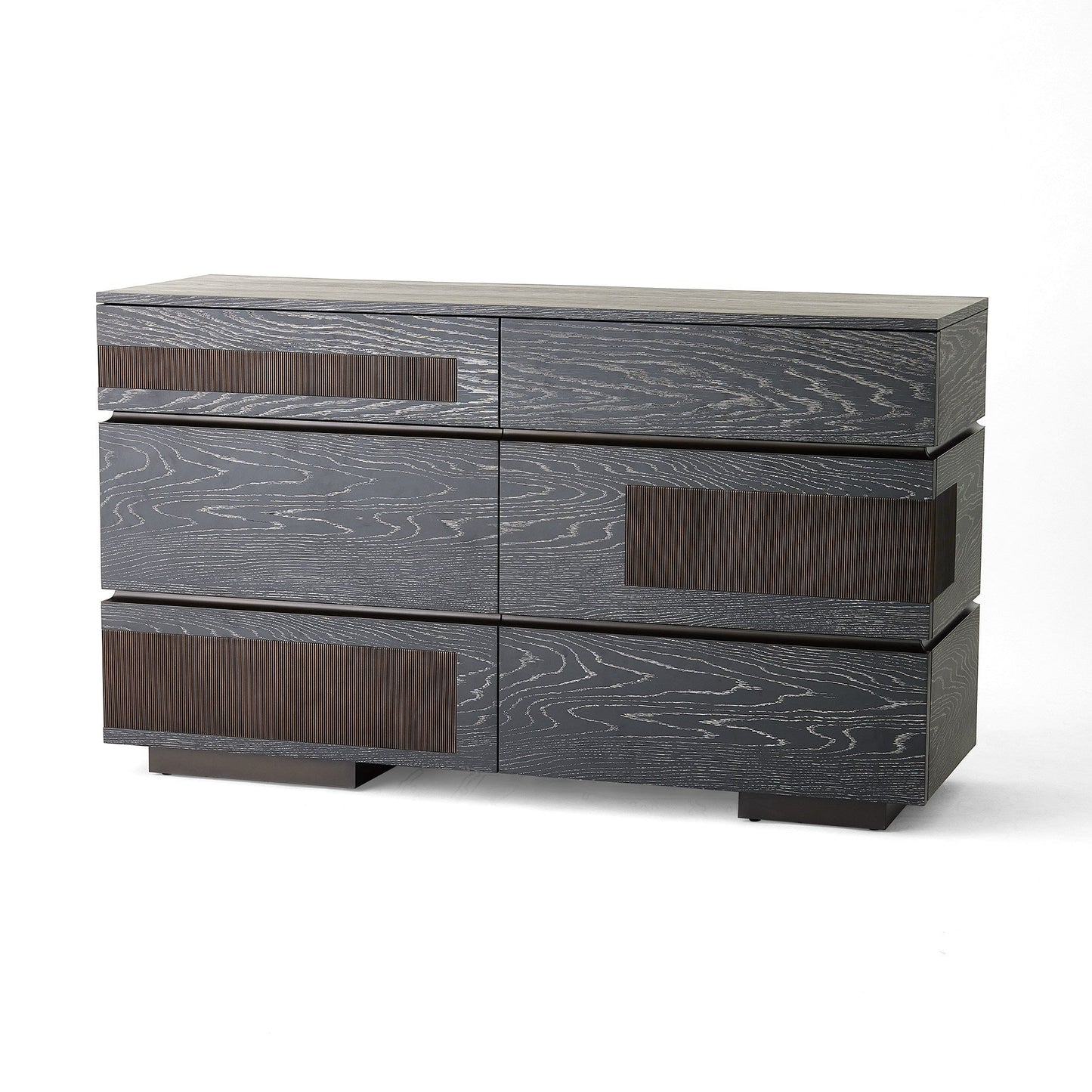 Global Views Black Cerused Oak Brazil Dresser