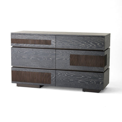 Global Views Black Cerused Oak Brazil Dresser