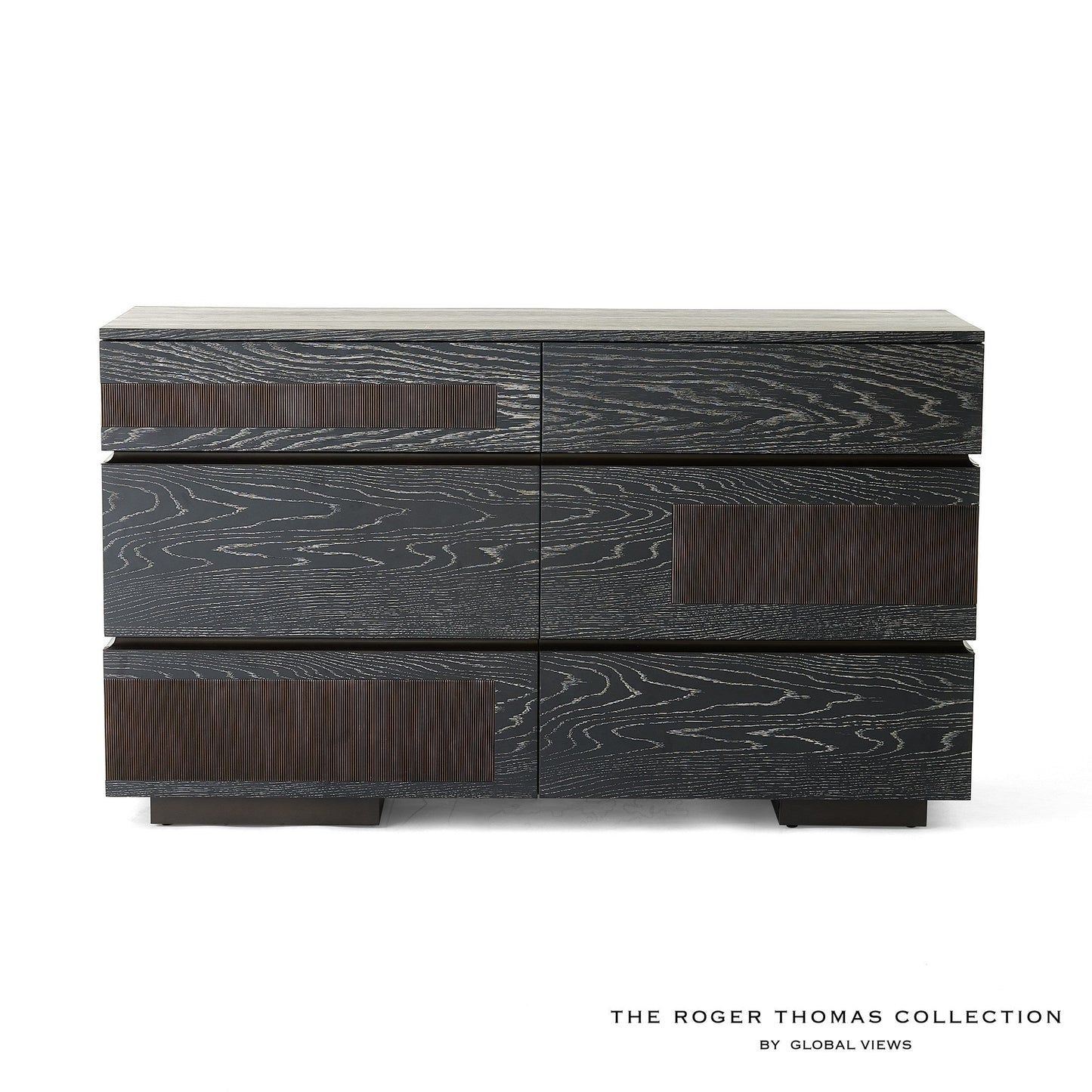 Global Views Black Cerused Oak Brazil Dresser