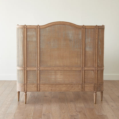 Global Views Blackened Josephine Oak Bed