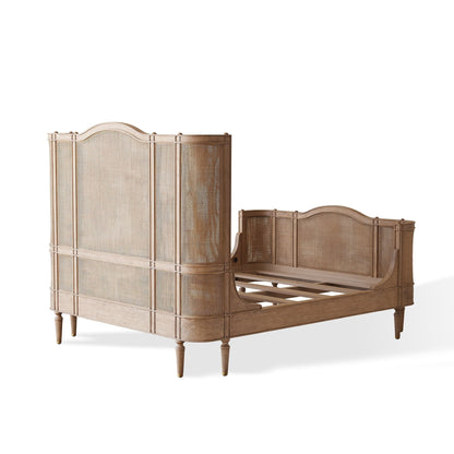 Global Views Blackened Josephine Oak Bed