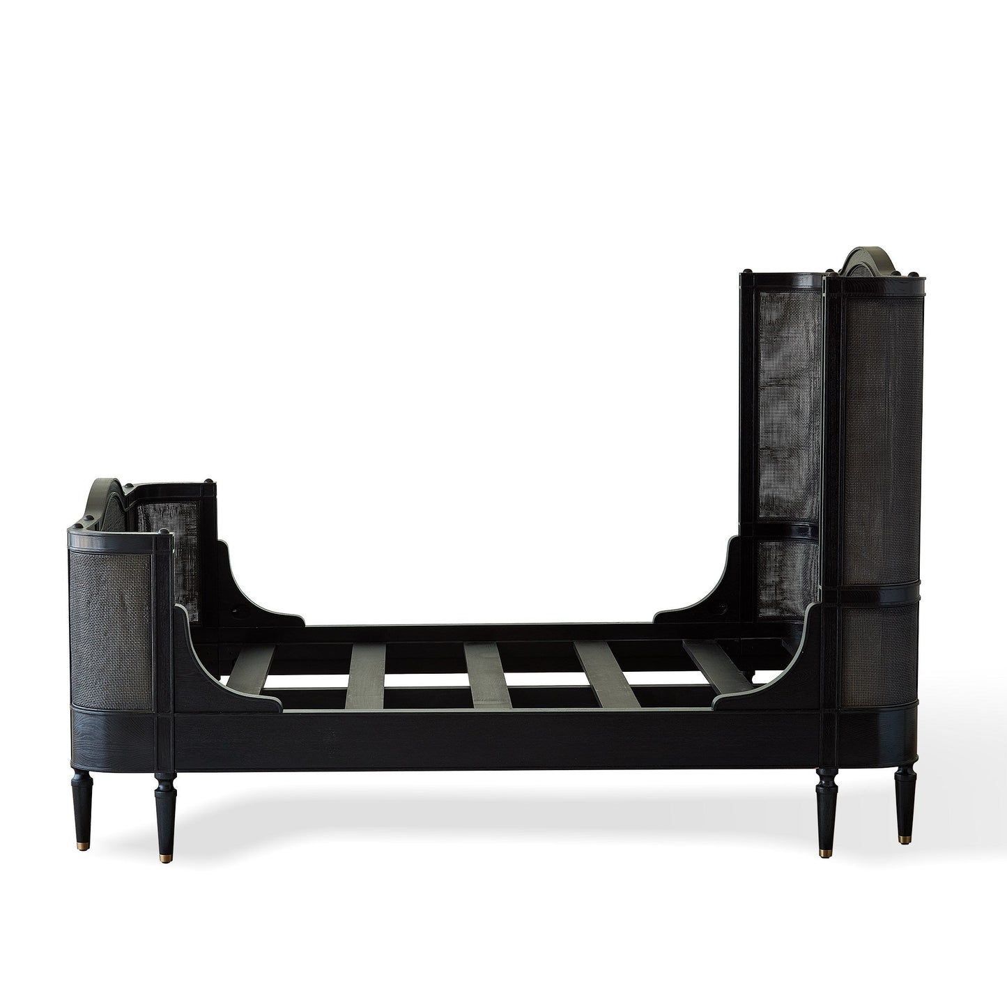 Global Views Blackened Josephine Oak Bed
