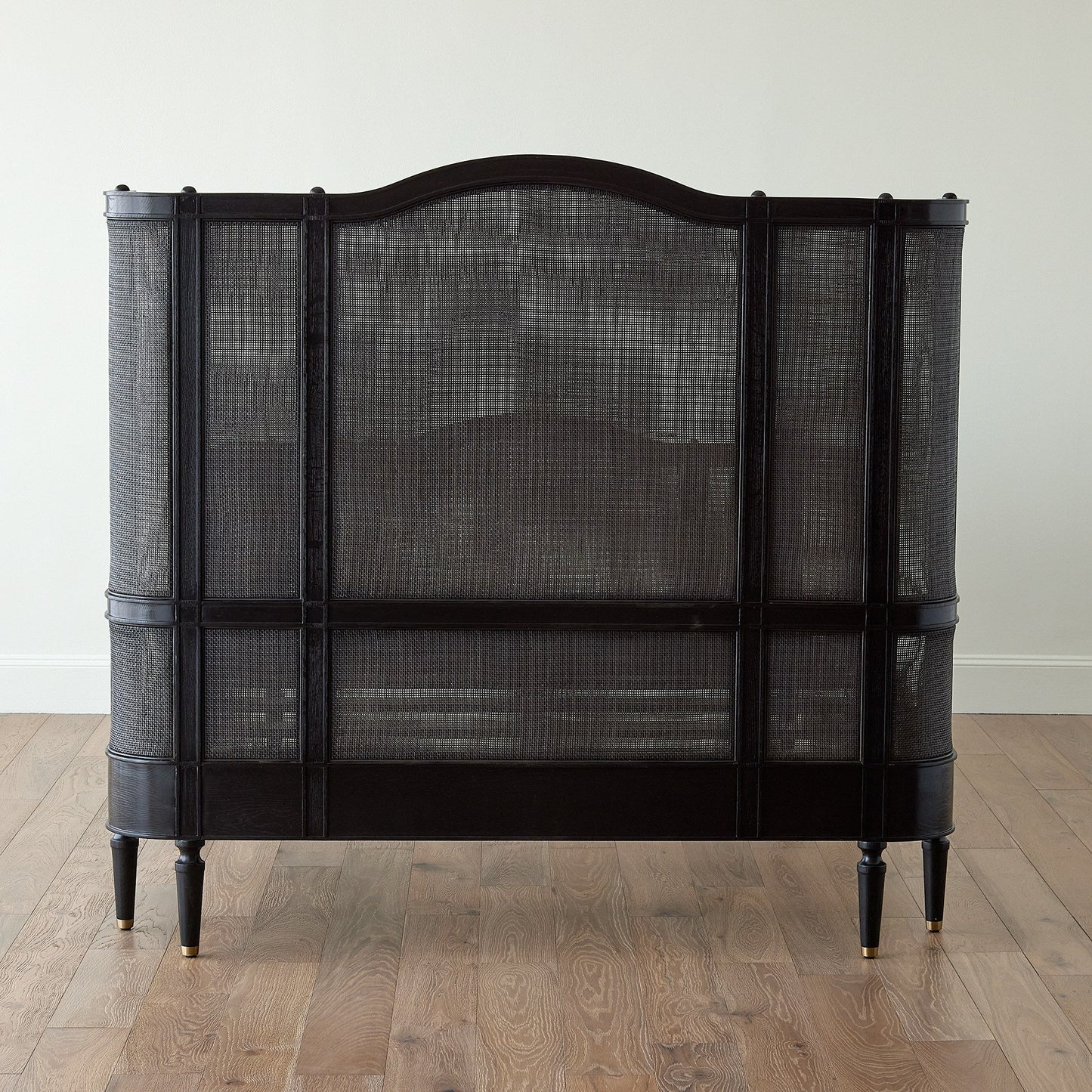 Global Views Blackened Josephine Oak Bed