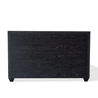 Global Views Bed Black Cerused Oak Brazil Bed
