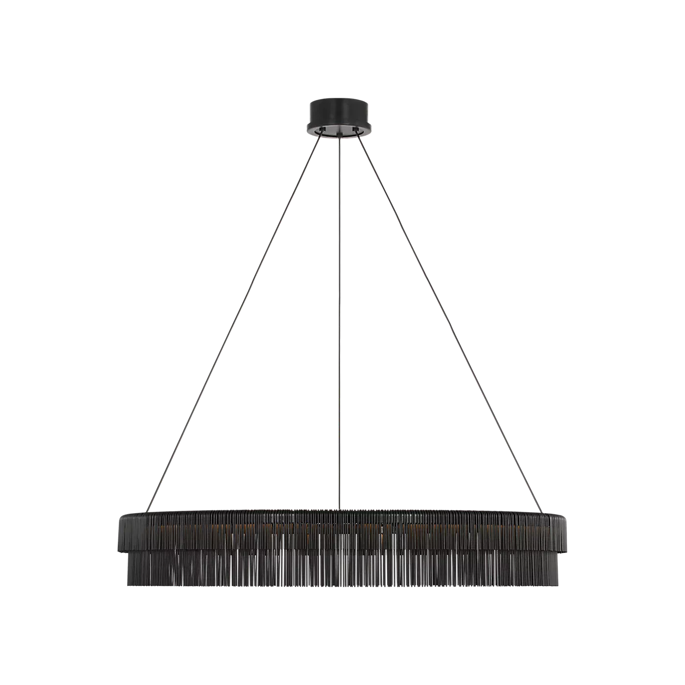 Differo 40" Layered Ring Chandelier