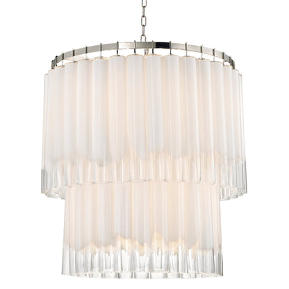 Tyrell 13-Light Chandelier in Polished Nickel 31L x 31W x 36.5H