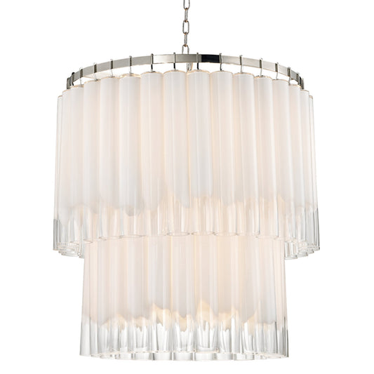 Tyrell 13-Light Chandelier in Polished Nickel 31L x 31W x 36.5H