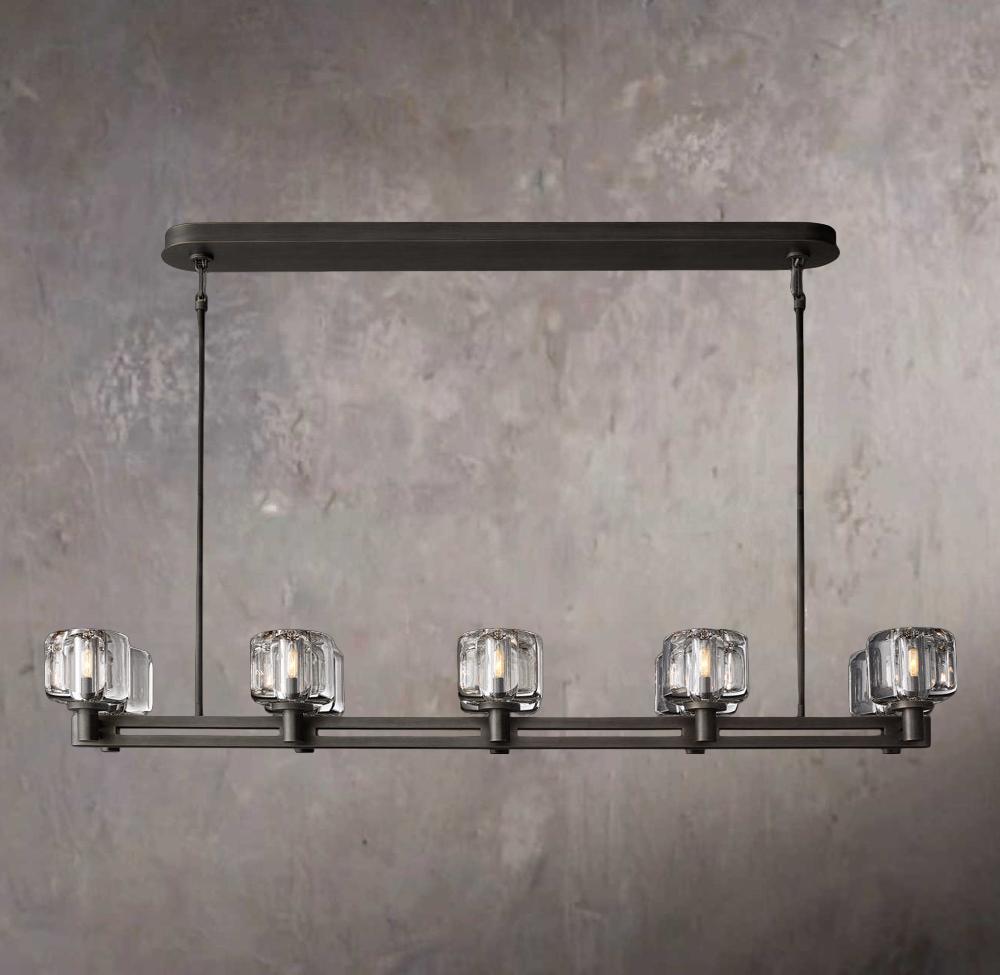 Demaret Dual Linear Chandelier 54"