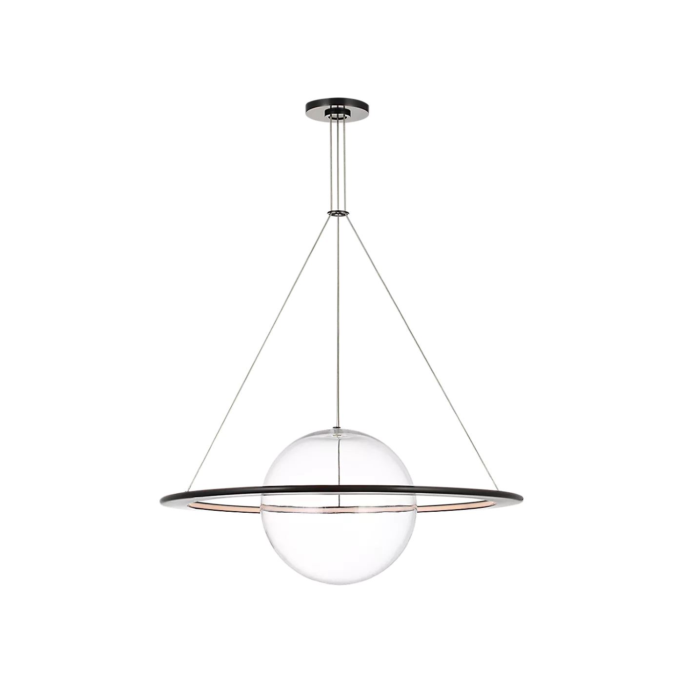 Cosmos 28" Ring and Orb Chandelier