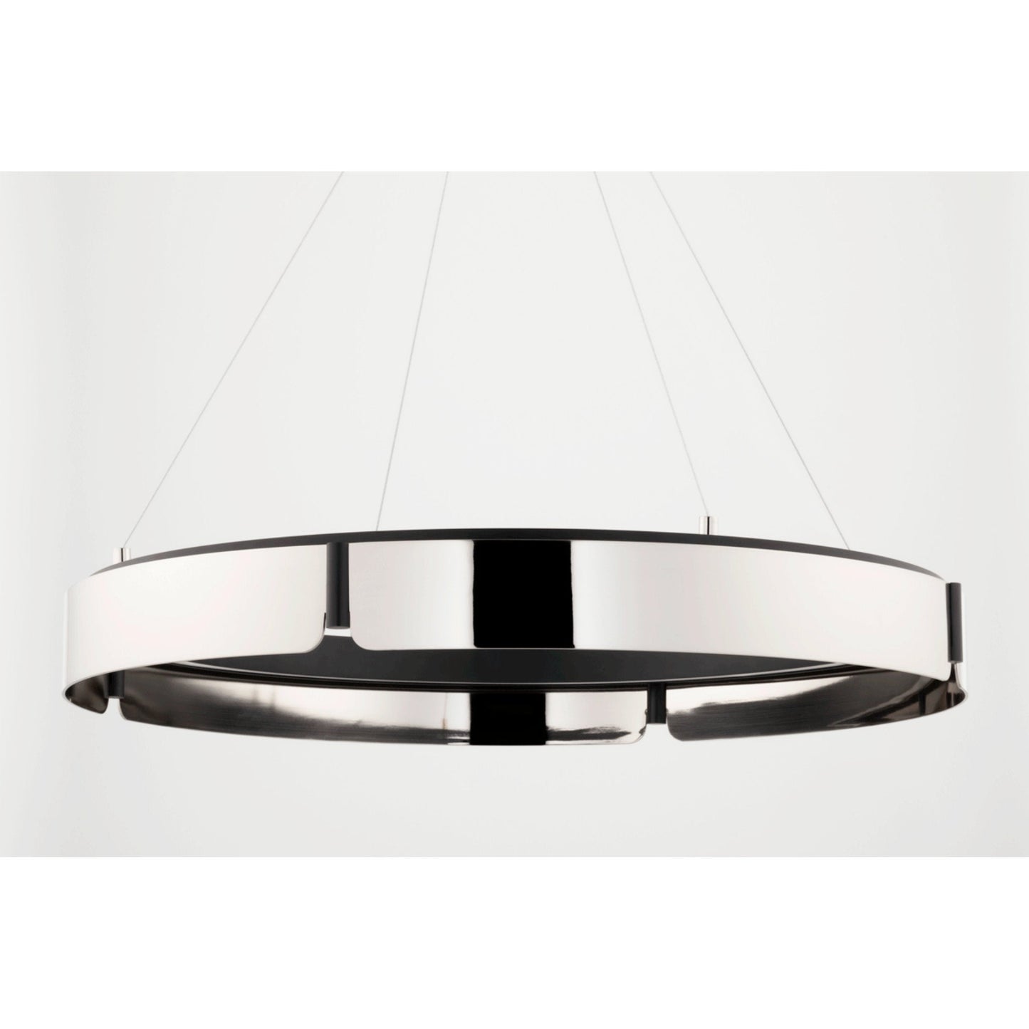 Tribeca 0-Light Chandelier in Burnished Nickel/Black Combo 32.75L x 32.75W x 5H