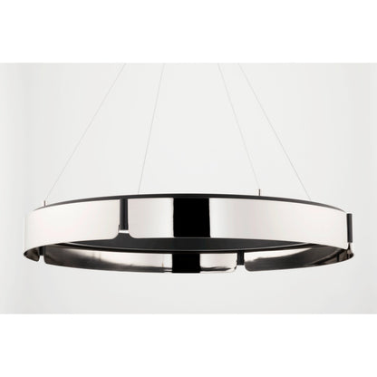Tribeca 0-Light Chandelier in Burnished Nickel/Black Combo 32.75L x 32.75W x 5H
