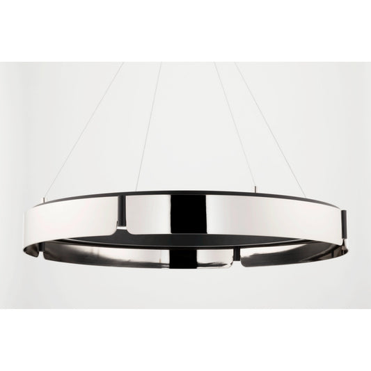 Tribeca 0-Light Chandelier in Burnished Nickel/Black Combo 32.75L x 32.75W x 5H