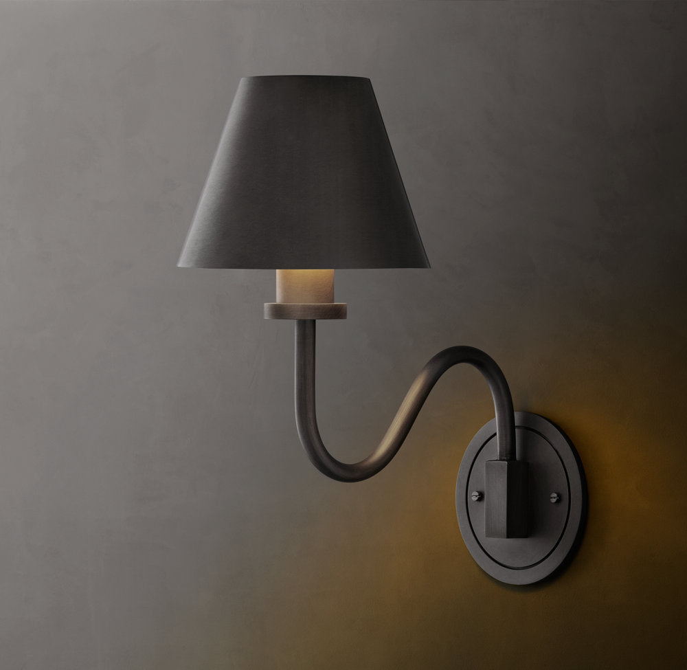Clarences Curved Wall Sconce