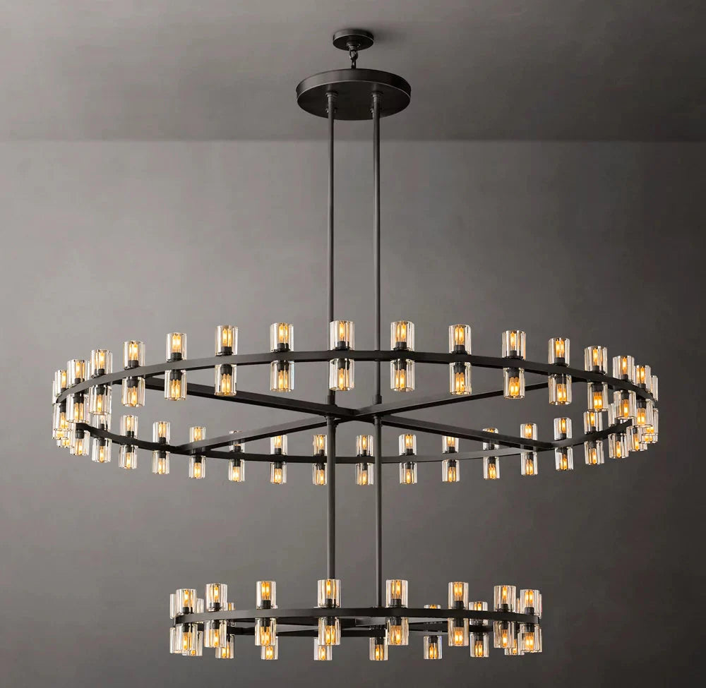 Arcachone Circular Two-Tier Chandelier 60"