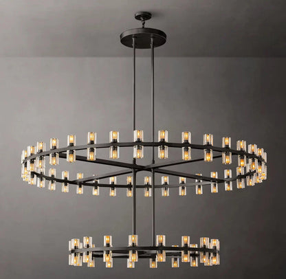 Arcachone Circular Two-Tier Chandelier 60"