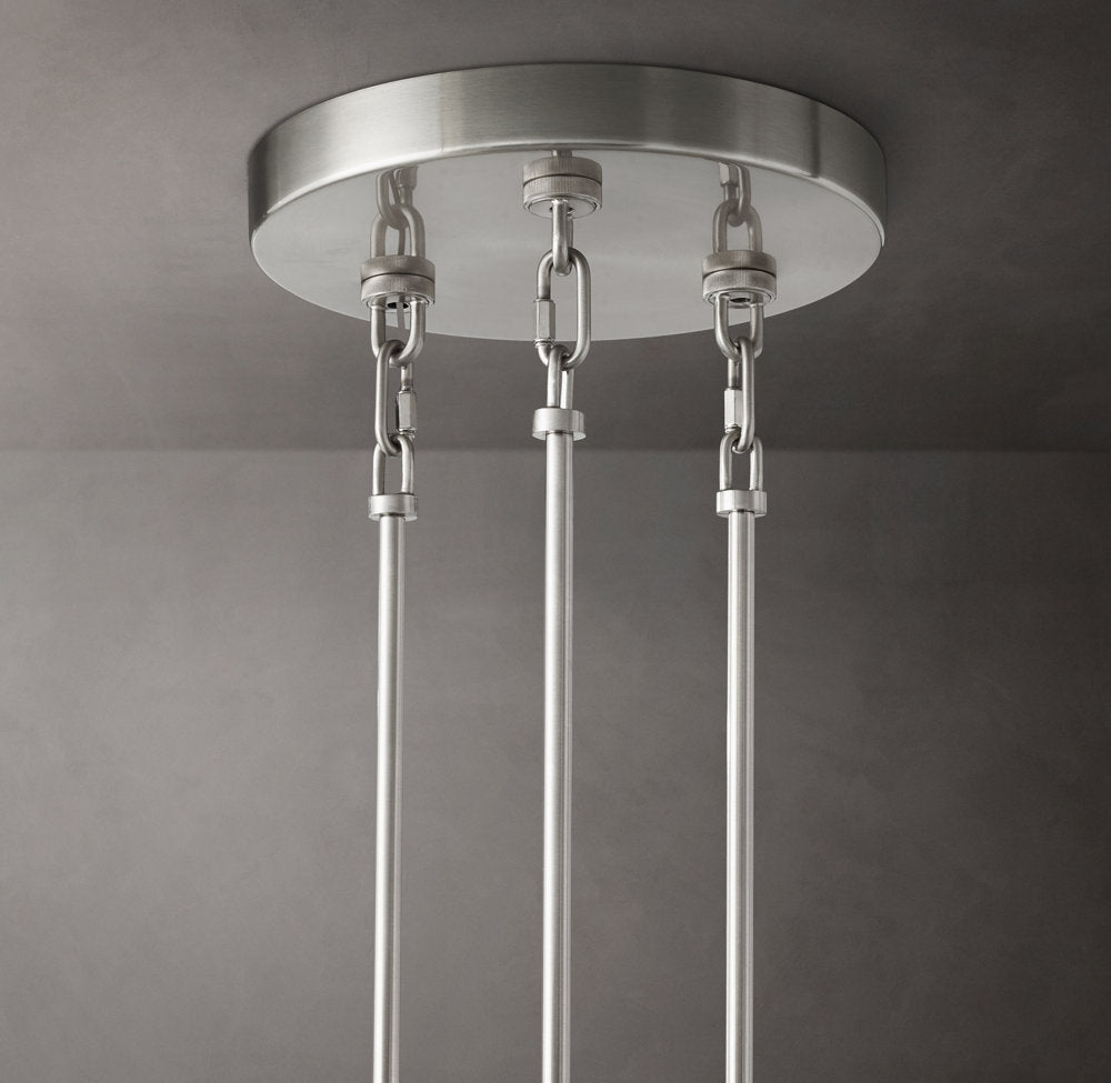 Sirene Clear Glass Round Chandelier 65"