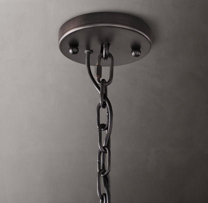 Harlowe Calcite Circular Chandelier 31"