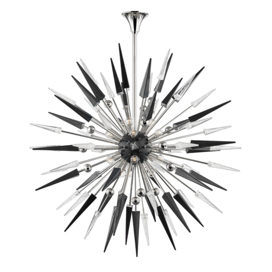 Sparta 18-Light Chandelier in Polished Nickel 48L x 48W x 48H