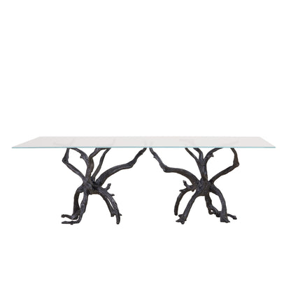 Global Views Natural Iron Monterey Rectangle Dining Table