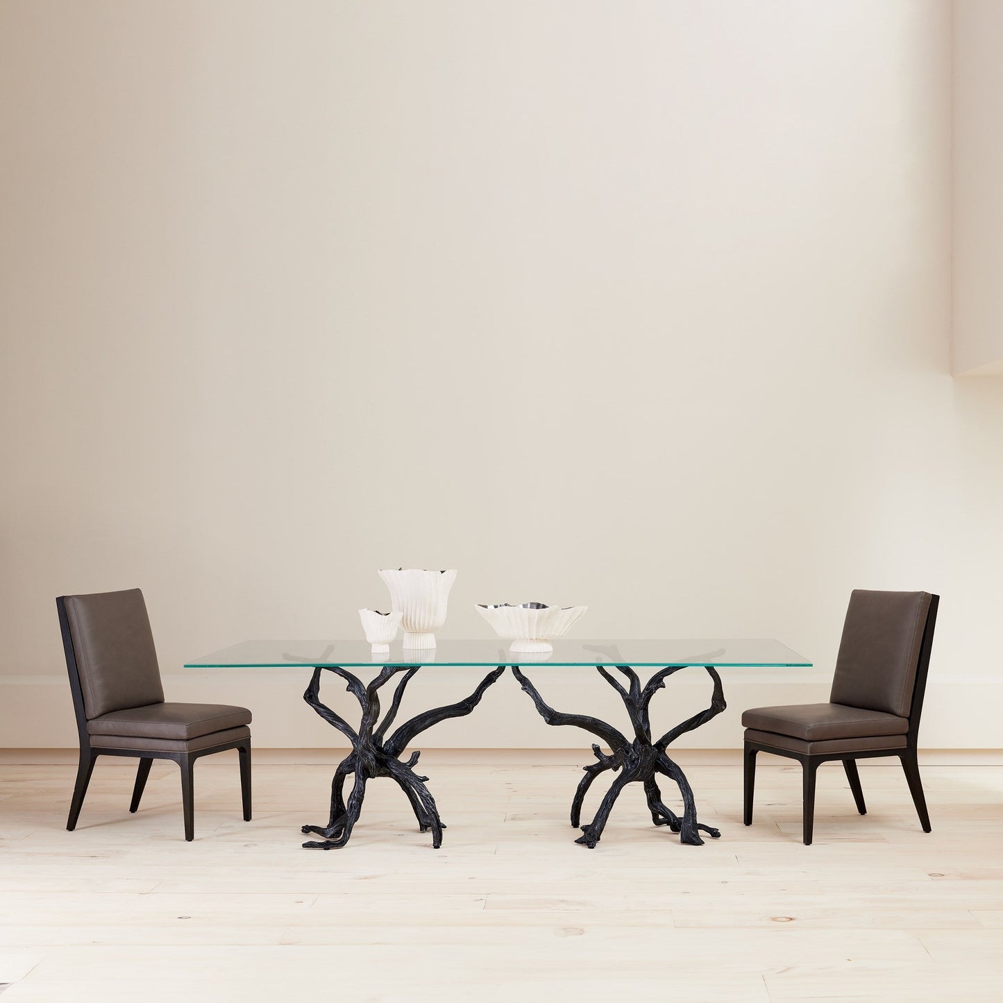 Global Views Natural Iron Monterey Rectangle Dining Table