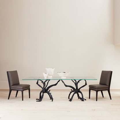 Global Views Natural Iron Monterey Rectangle Dining Table