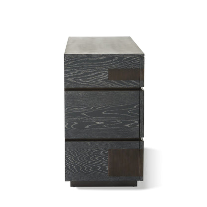 Global Views Black Cerused Oak Brazil Dresser