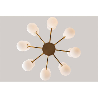Astoria 16-Light Chandelier in Aged Brass 27L x 27W x 13.5H
