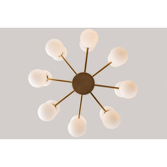 Astoria 16-Light Chandelier in Aged Brass 27L x 27W x 13.5H