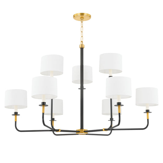 Paramus 8-Light Chandelier in Aged Old Bronze 48L x 48W x 29.5H