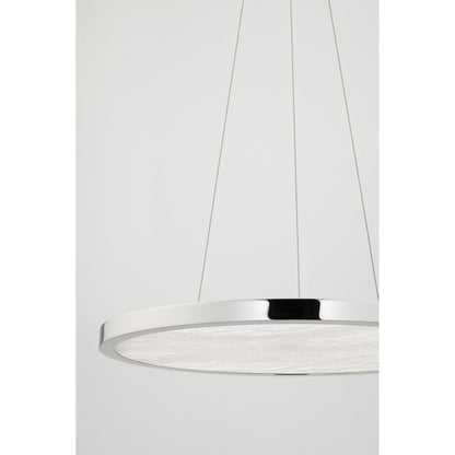 Eastport 1-Light Chandelier in Polished Nickel 24L x 24W x 1.25H