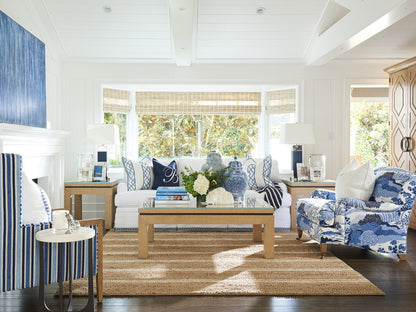 Barclay Butera Newport Harbor Raffia Cocktail Table