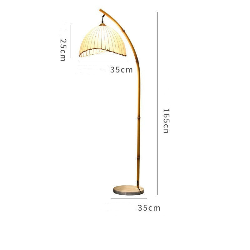 Bamboo Floor Lamp Stylish Lighting for Study & Bedroom