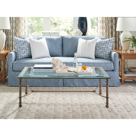 Barclay Butera Laguna Bluff Metal And Glass Cocktail Table