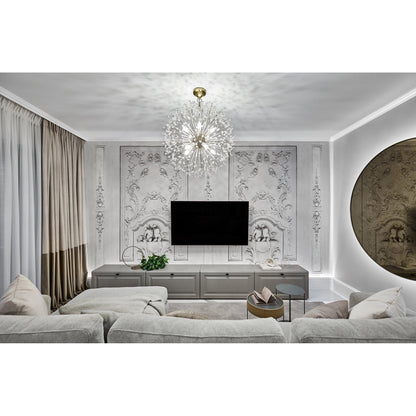 Dunkirk 10-Light Chandelier in Aged Brass 30L x 30W x 29H