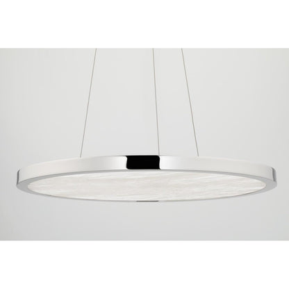 Eastport 1-Light Chandelier in Polished Nickel 36L x 36W x 1.75H