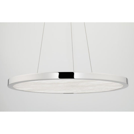 Eastport 1-Light Chandelier in Polished Nickel 36L x 36W x 1.75H