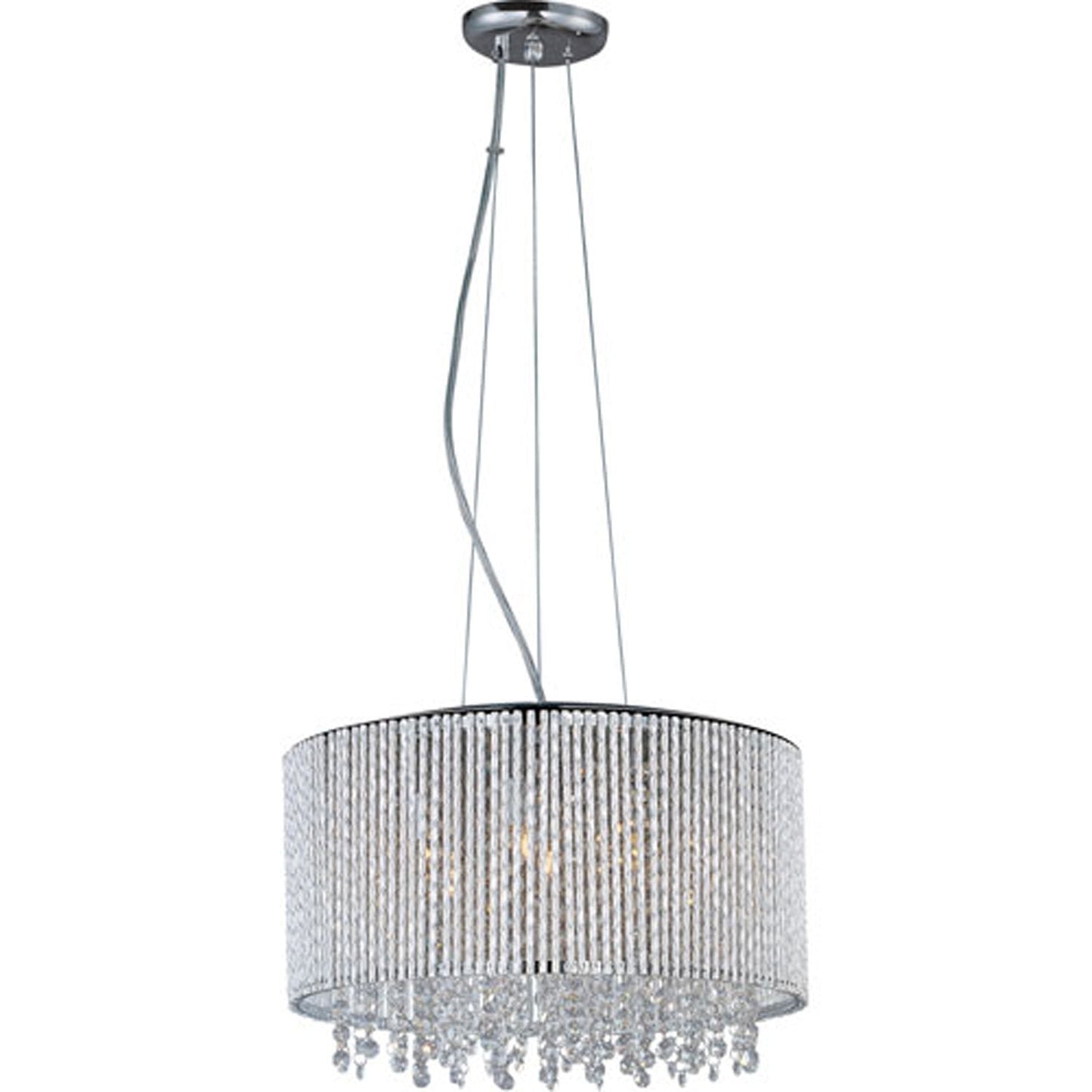 Polished Chrome Seven-Light Pendant