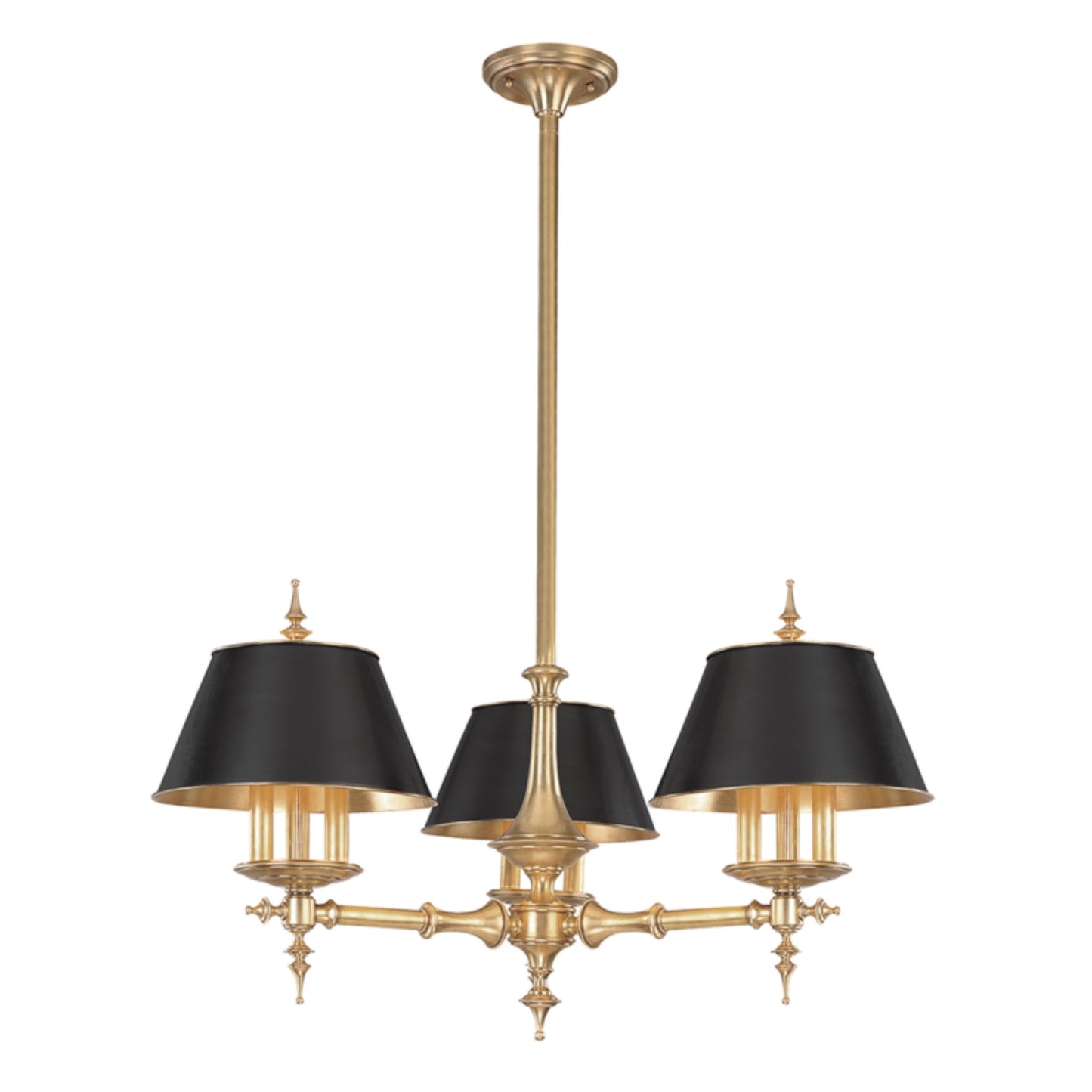 Cheshire 9-Light Chandelier in Aged Brass 36L x 36W x 19H