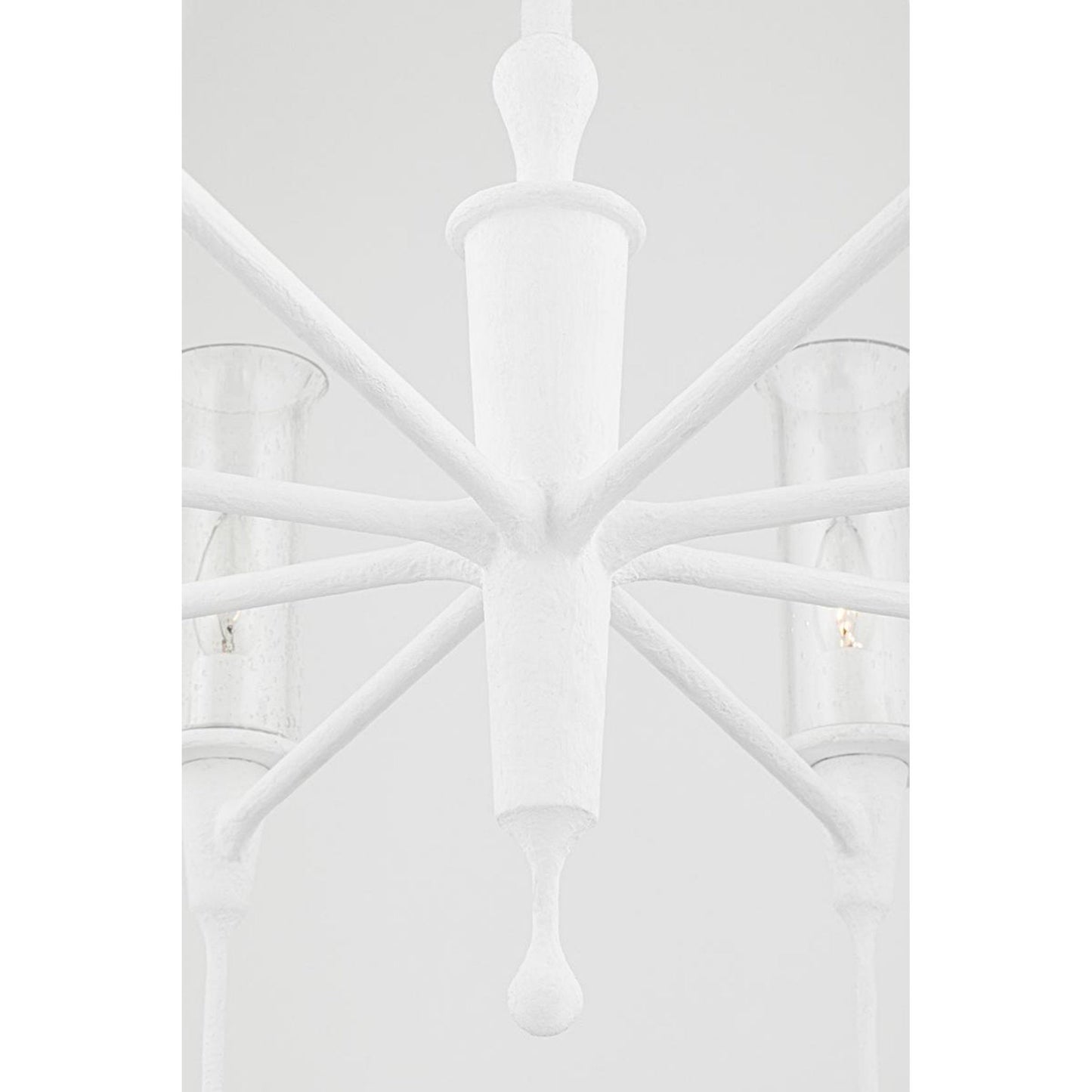 Chisel 8-Light Chandelier in Black Iron 31.75L x 31.75W x 20.25H