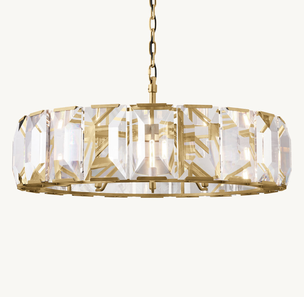 Harlows Crystal Round Chandelier 43"